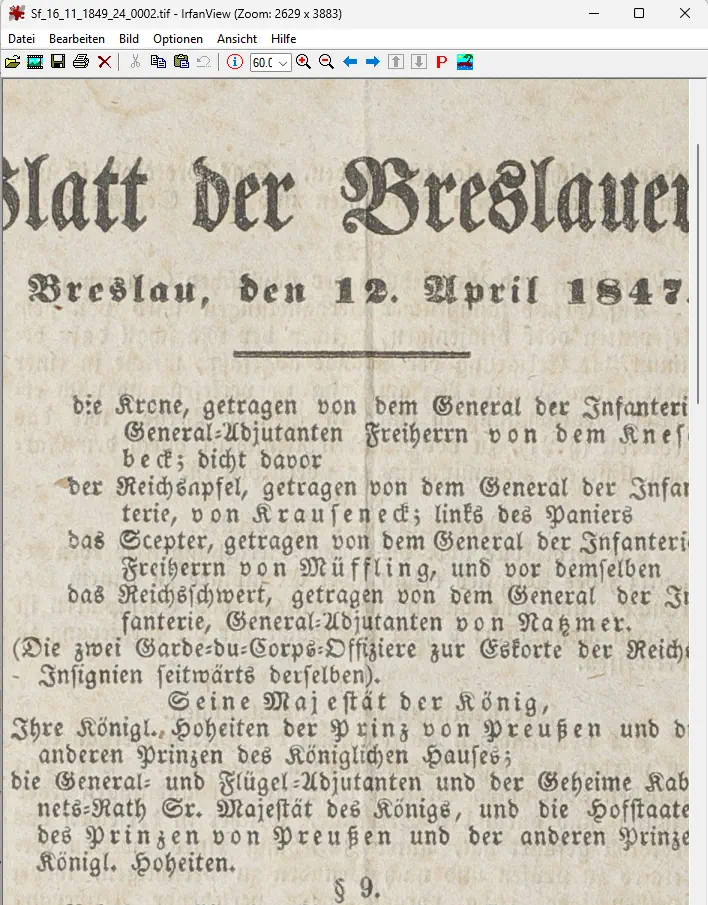 Ausschnitt Zeitungsseite (TIFF)