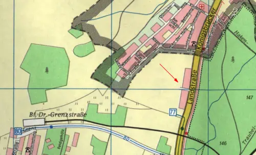 Stadtplanausschnitt Dresden Nord 1977