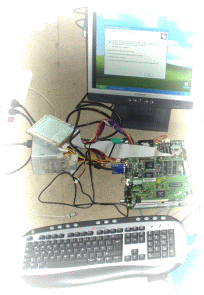 auseinander genommener Computer