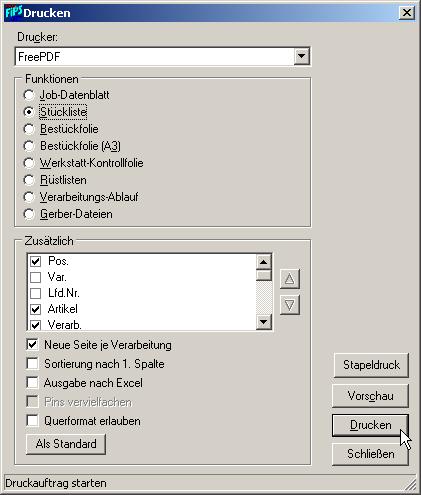 Screenshot FIPS'cam Druckdialog