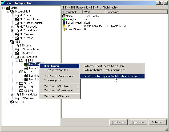 Screenshot FIPS'cam Maschinen-Bibliothek