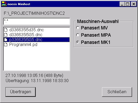 Screenshot MiniHost