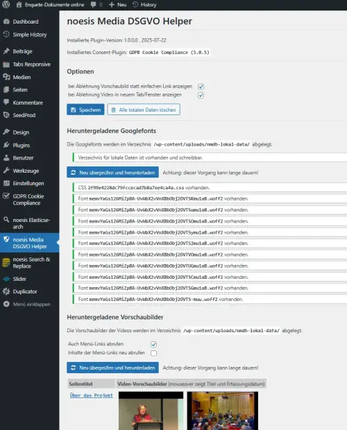 screenshot Frontend